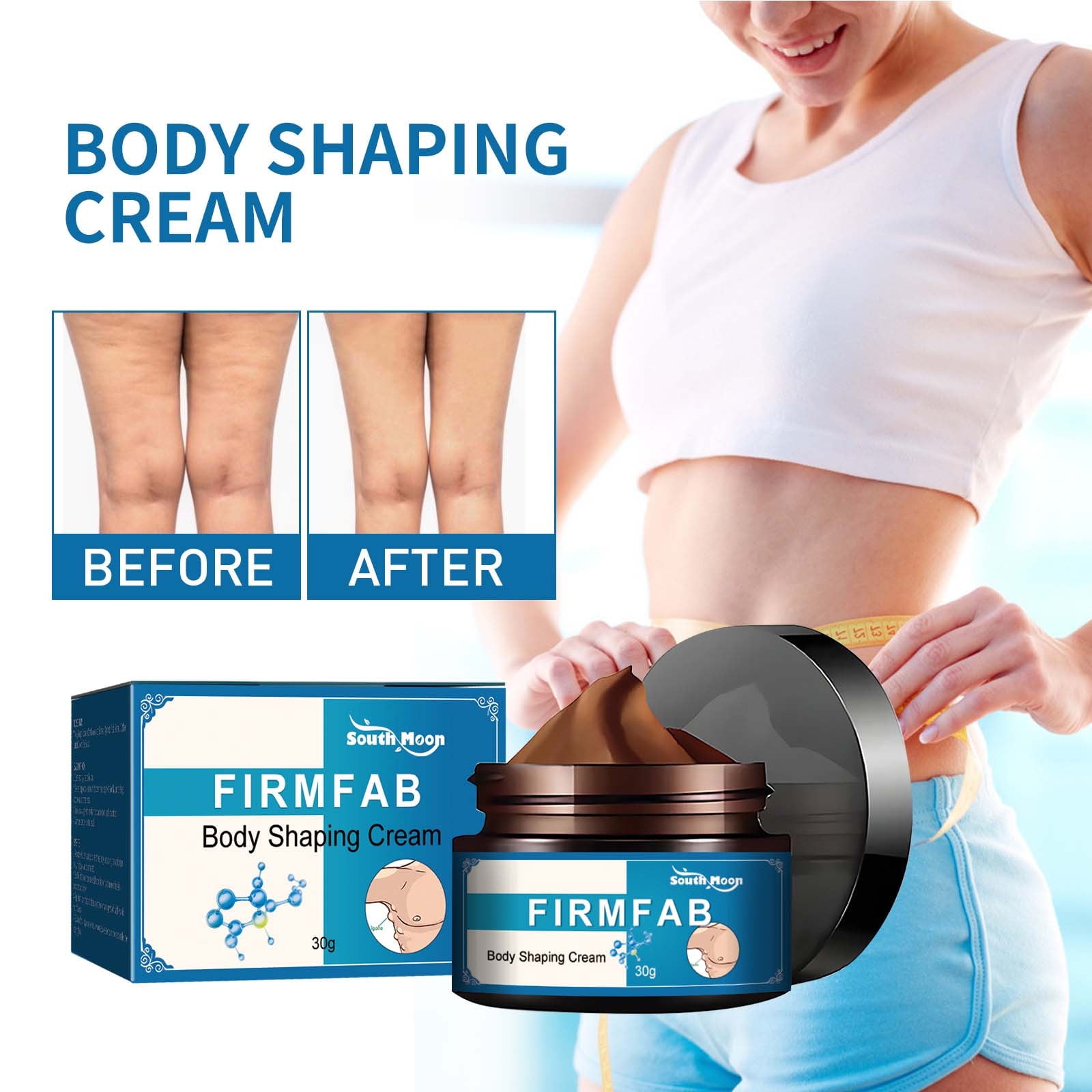 SDJMa Flat Belly Firming Cream - Skin Tightening & Cellulite Cream for  Stomach, Thighs Butt - Moisturizing Firming Lotion with Natural Ingredients  