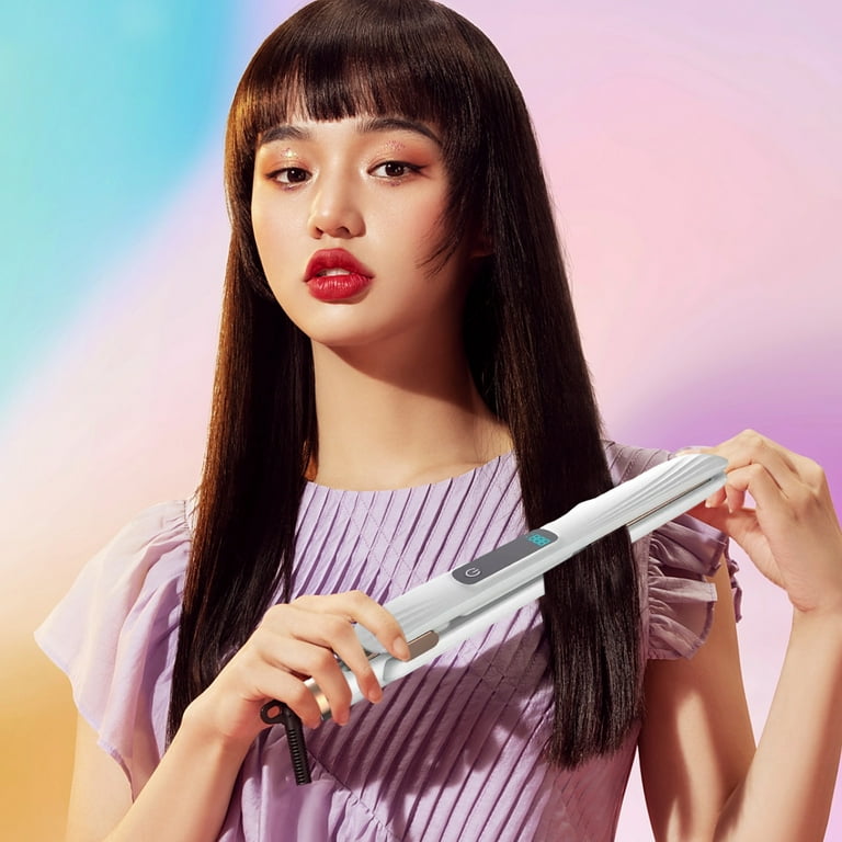 SDJMa Flat Iron Hair Straightener with Digital Display Hair Straightener with Floating Plates for Hair Styling Flat Iron Straightener and Curler 2