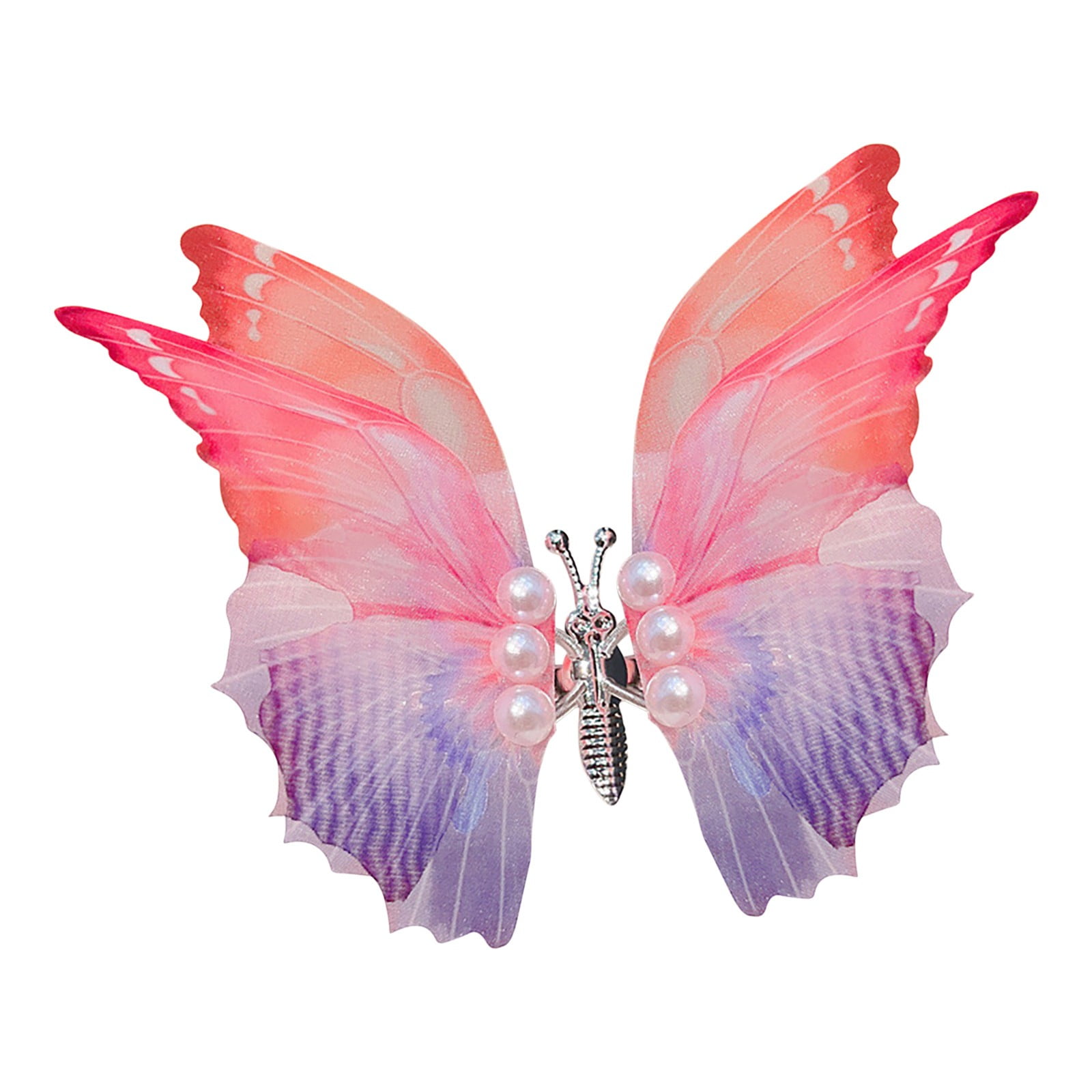SDJMa Flying Butterfly Hairpin, Butterfly Rhinestone Hair Clips Elegant Metal Side Clip, Moving