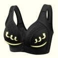 SDJMa Front Closure Bra for Women Lace Comfort Wireless Full Coverage Womans Sleep Bra,Charm