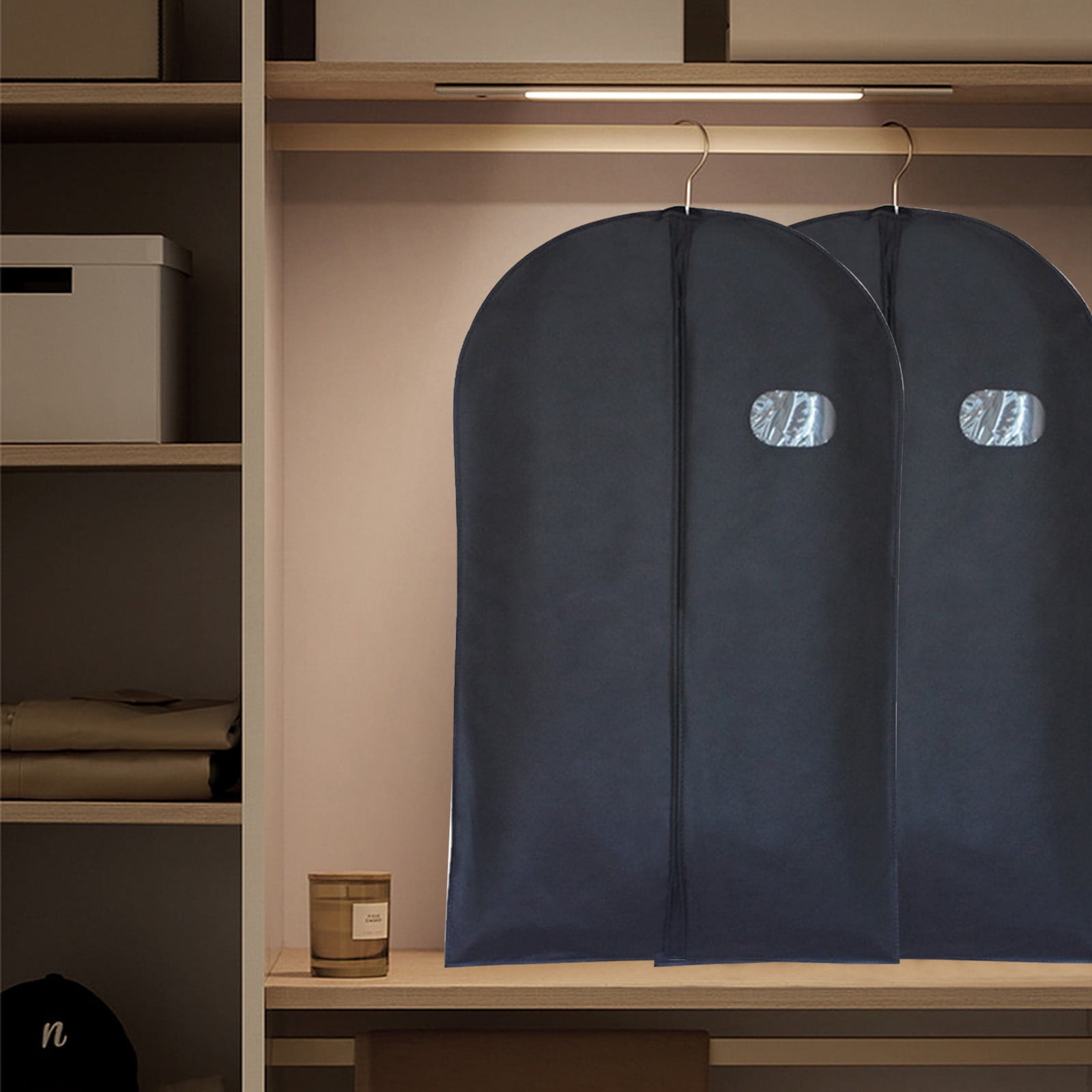 SDJMa Garment Bags for Hanging Clothes Dress Bags 23.6x39.4x0.4in for Storage Suit Bags for Closet with Zipper and Eye Hole for Folding for Suit Coats Dresses Walmart Business Supplies
