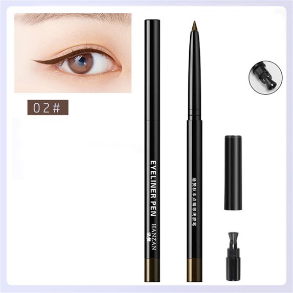 SDJMa Gel Eyeliner ,For Mature Women, Round Tip Design,Waterproofs Sweat And Smudges Resistants , All Day Use,30g(B)