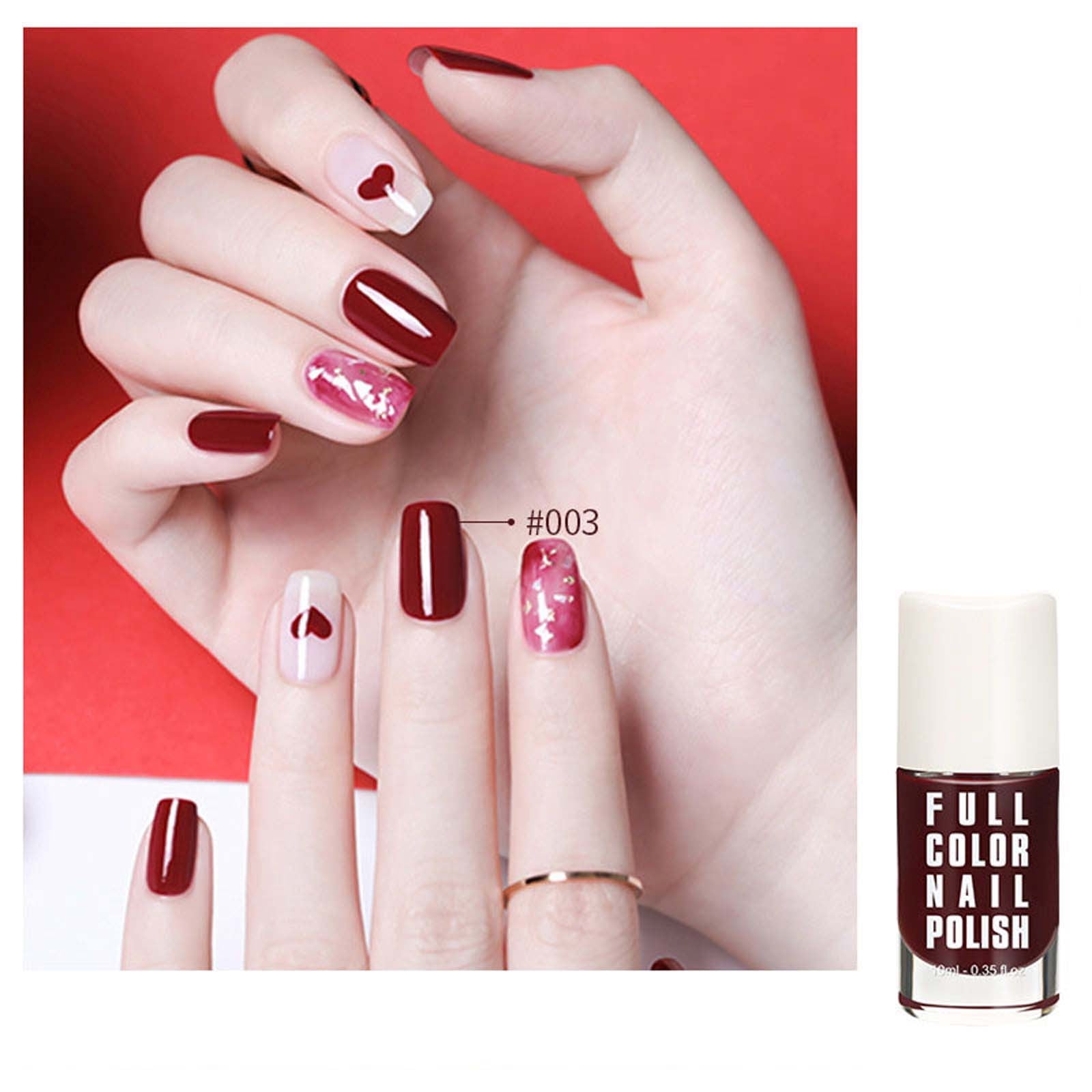 SDJMa Gel Polish, Dark Maroon Red Gel Nail Polish Soak off LED UV Gel