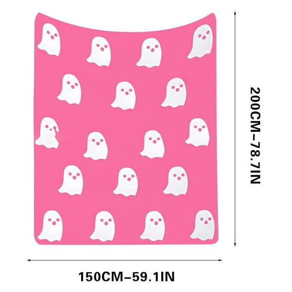 SDJMa Ghost Blanket,Halloween Ghost Blanket,Halloween Throw Blankets Ghost,Cozy and Warm Throw Blanket - Perfect for Halloween Decor (59 in*79in)