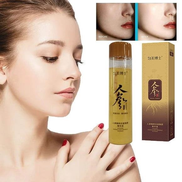 SDJMa Ginseng Liquid Oil ,Ginseng Extract Anti-Wrinkle Original Serum Oil,Moisturizing Antiwrinkle Water Moisturizing Refreshing Non Greasy Reduces Wrinkles 120ml