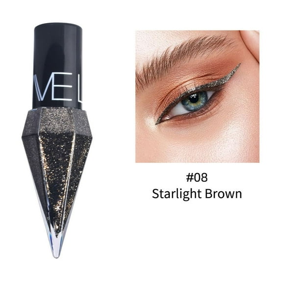 SDJMa Glitter Liquid Eyeliner Pen, Metallic Waterproof, Long-Lasting Colorful Eye Liner with Sparkle Effect, for Party & Daily Makeup (H)