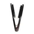 thumbnail image 1 of SDJMa Hair Straightening Comb Brush, Double Sided Bristle Hair Brush Wooden Anti Static Straightening Comb,Professional V Shaped Hair Straightening Comb Clamp Styling Comb Hairdressing Tool(B), 1 of 4