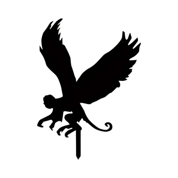 SDJMa Halloween Decorations Outdoor, Halloween Black Ghosts Silhouette Yard Signs with Stakes, Halloween Acrylic Scary Ghost Yard Signs for Party Home Garden Front Yard Lawn Decor