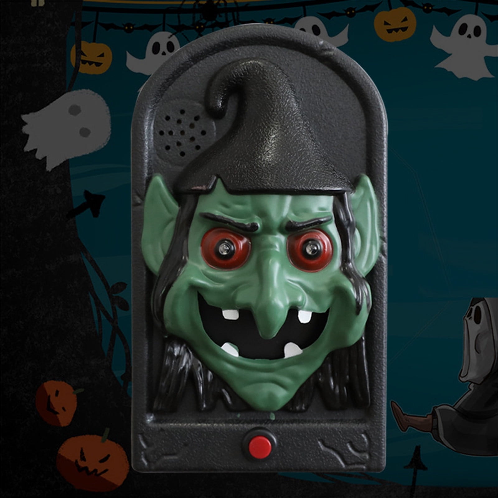 SDJMa Halloween Doorbell Decoration, 4.5