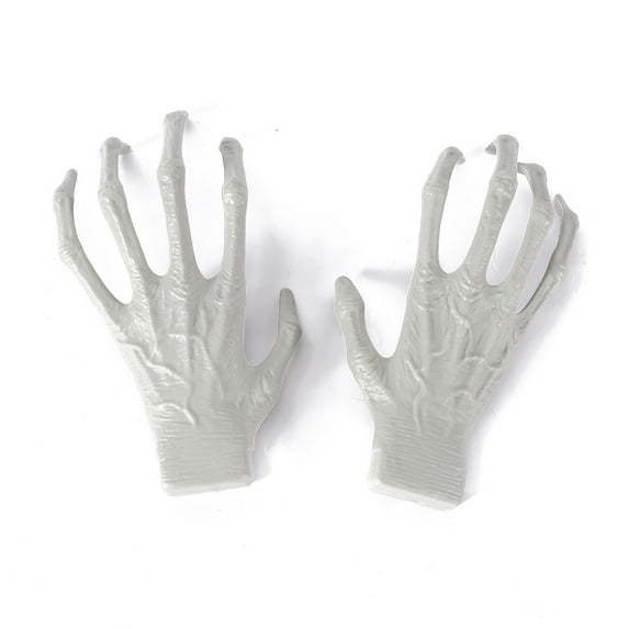 SDJMa Halloween Skeleton Decoration, 1 Pairs Halloween Skull Witch Hands for Halloween Party Supplies Haunted House Layout Props