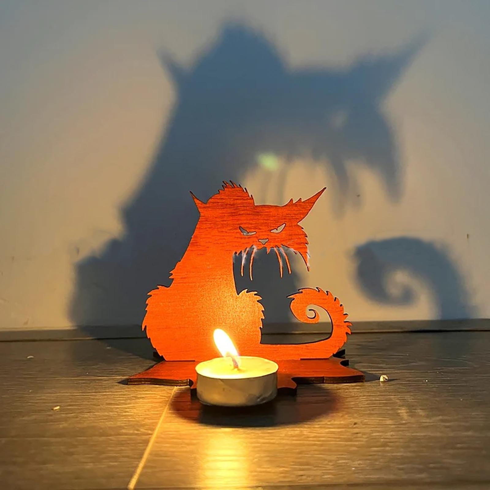 SDJMa Halloween Tea Light Candle Holders Decoration, Vintage Halloween