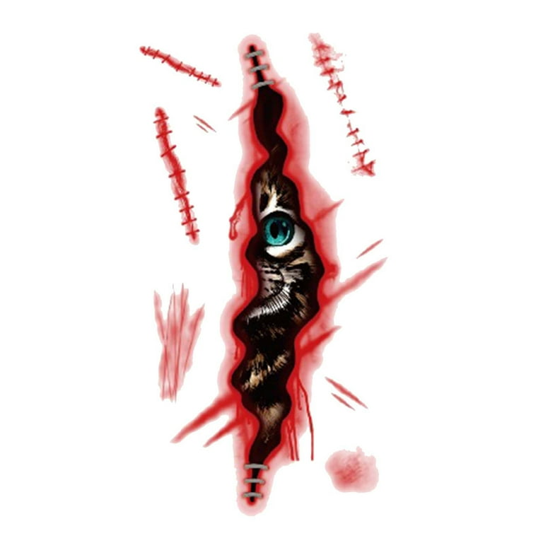 Horror Wound Transfer Bullet Hole Adult Red Horror Wound Transfer Bullet Hole Adult Red
