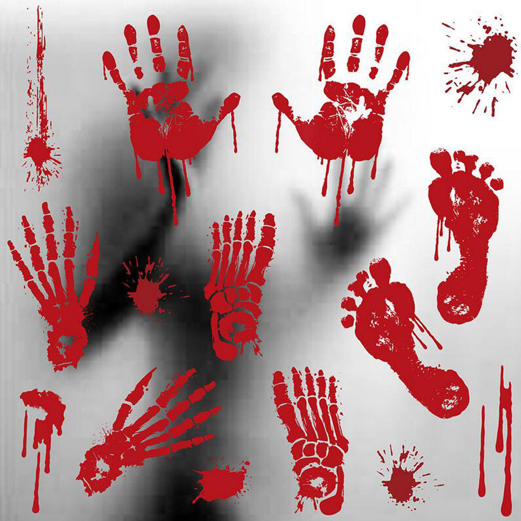 SDJMa Halloween Theme Glass Stickers Decorations Window Decals Halloween Party Decorations clearance under $10