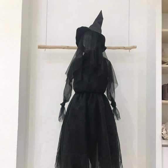 SDJMa Halloween Witch Decorations Outdoor, 59" 1Pc Holding Hands Screaming Witches with Stakes, Sound-Activated, Scary Halloween Haunted House Standing Witch Decor for Yard Garden Lawn
