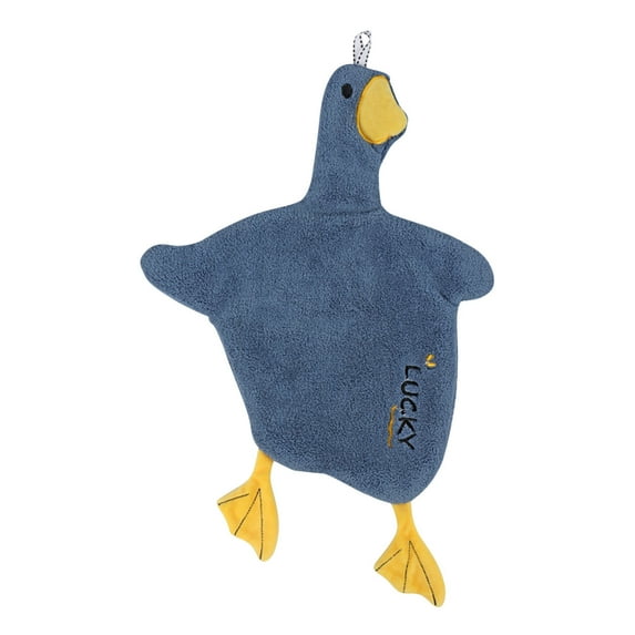 SDJMa Hanging Hand Towel Children Cartoon Duck Towels Soft Coral Velvet Absorbent Dishcloth Ultra Absorbent Fast Drying Hang Towel for Kitchen Bathroom