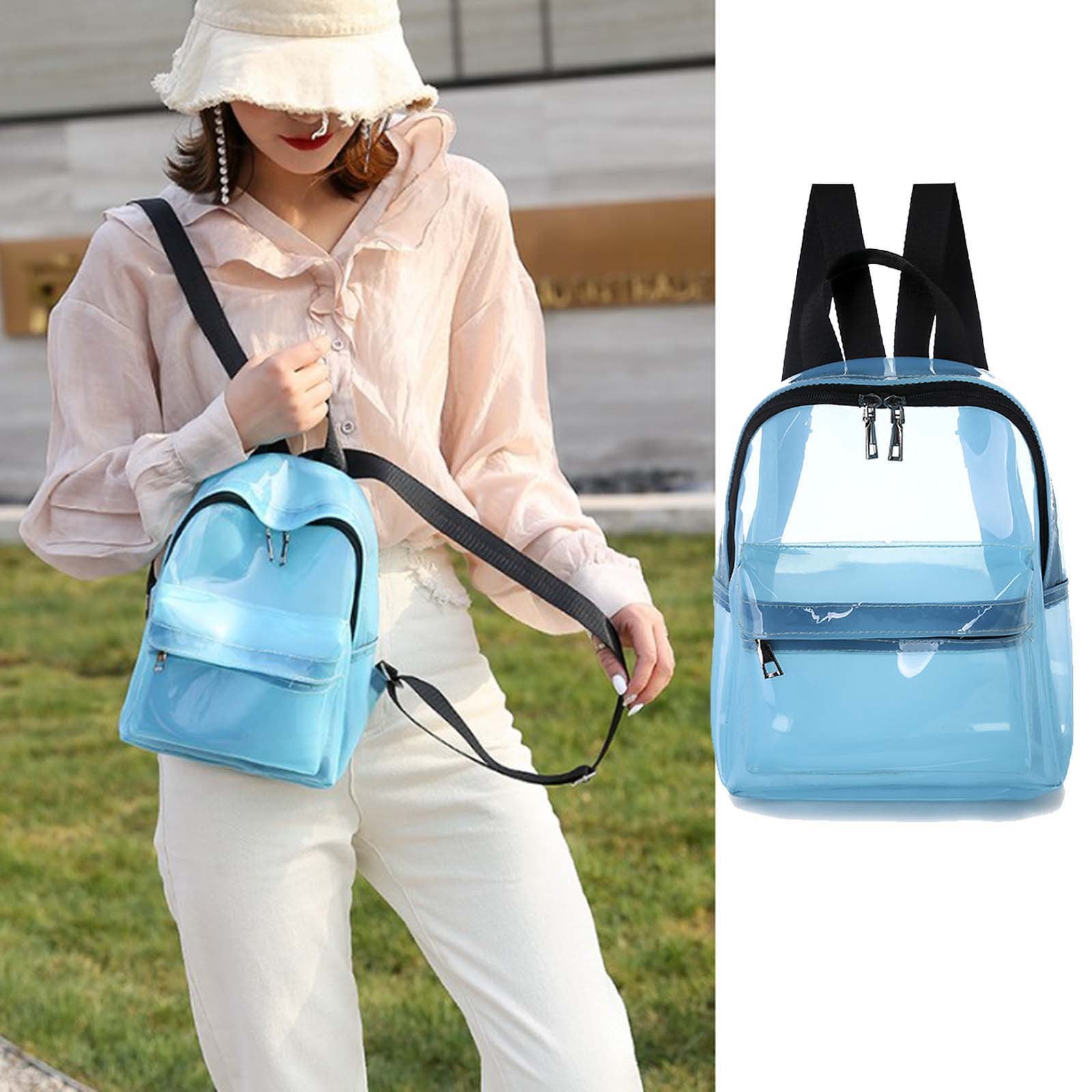 SDJMa Heavy Duty Transparent Clear Backpack See Through Backpacks with