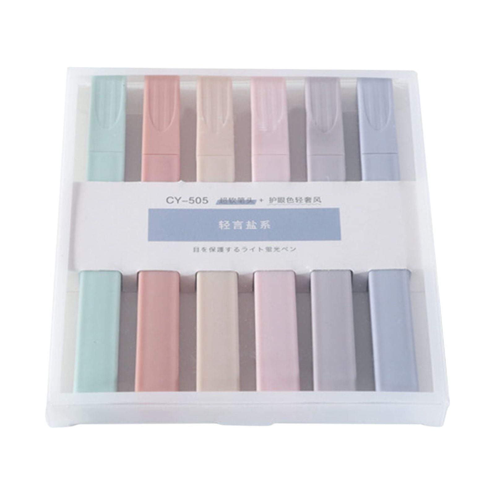 SDJMa Highlighter Marker Set - Morandi Color Highlighter, Pastel Colors Water Based, Assorted Colors, Quick Dry Smooth Writing Highlighters for Marking, Journaling Supplies(6 Colors)