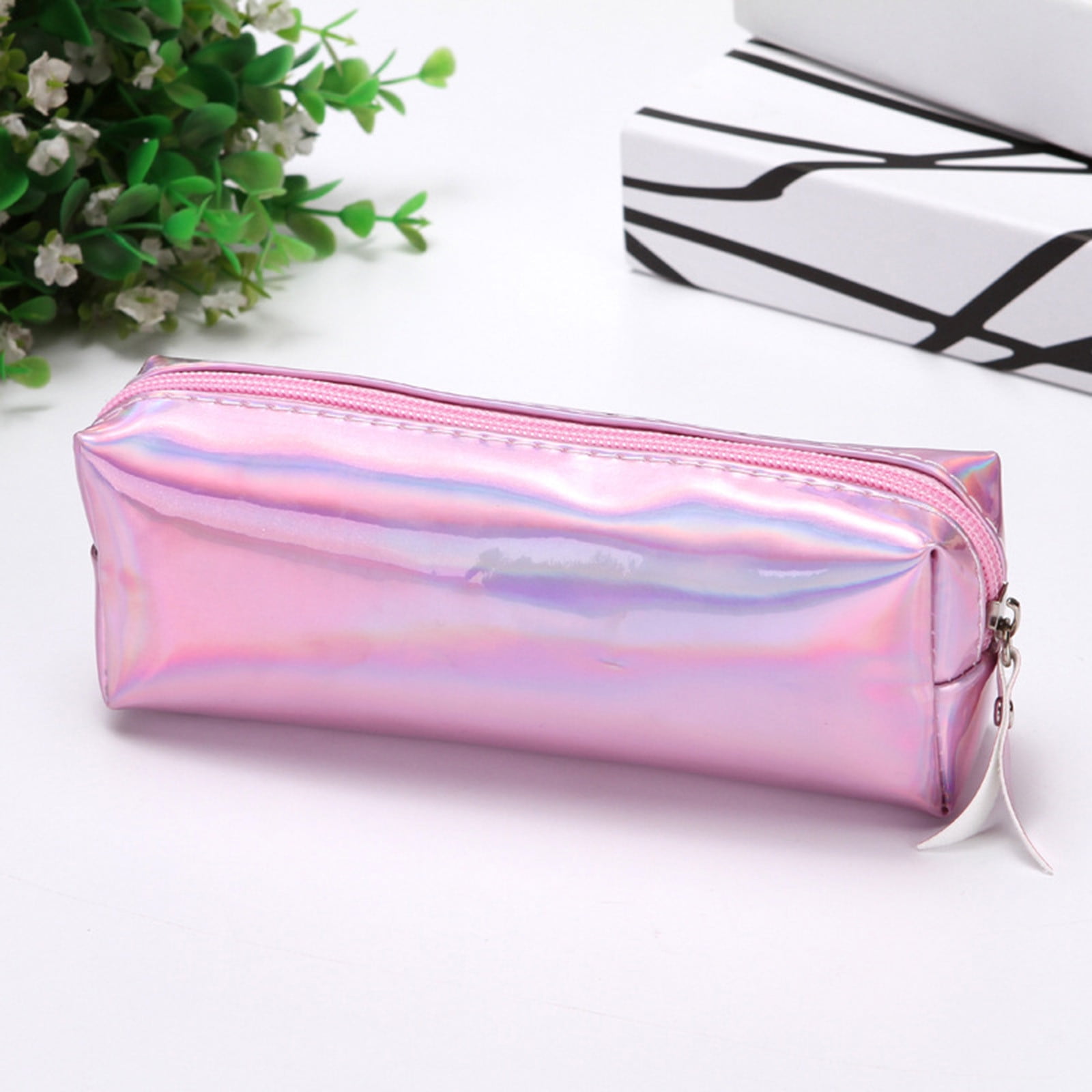 SDJMa Holographic Makeup Bags with Zipper Travel Cosmetic Bags Makeup  Pouches Waterproof Pencil Case Toiletry Organizer Case for Home School  Office