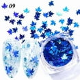 thumbnail image 1 of SDJMa Holographic Maple Leaf Nail Glitter Sequins, Multi-Color Snowflake Decals for Nail Art, DIY Crafts, Body Decoration (I), 1 of 5