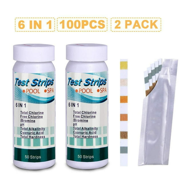 Sdjma Hot Tub Test Strips 6in1 Quick And Accurate Spa Test Strips For Hot Tubs 100 Water Test