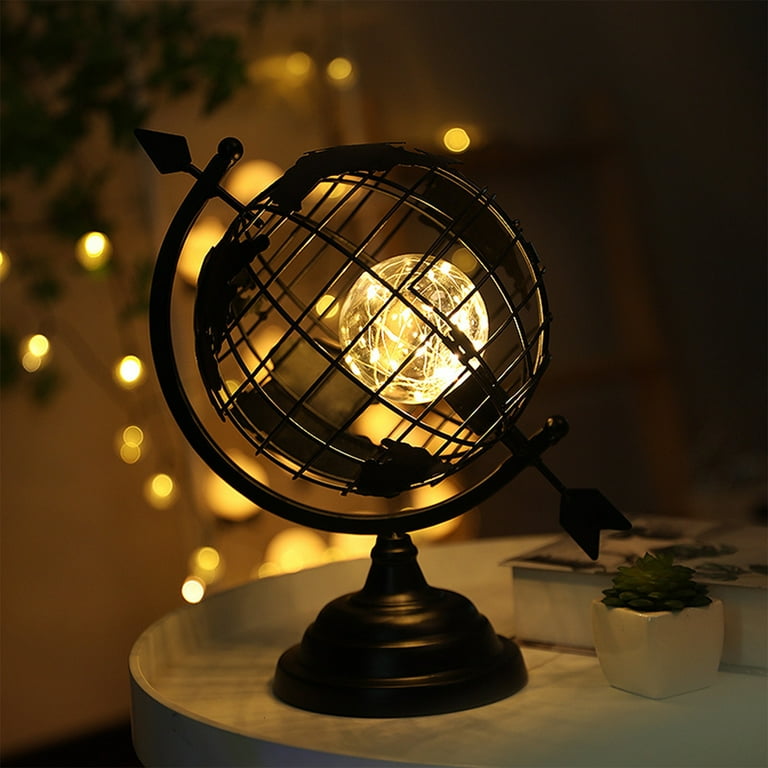 SDJMa Illuminated World Globe for Kids with Iron Stand,Built