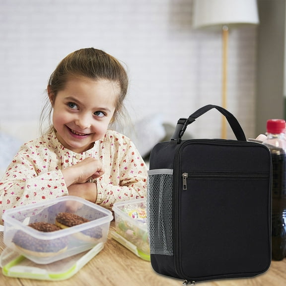 SDJMa Insulated Lunch Bag for Women Men Work, Reusable Lunch Tote Bag with Bottle Holder, Thermal Leakproof Lunch Box for Adults Office Outdoor Travel Picnic