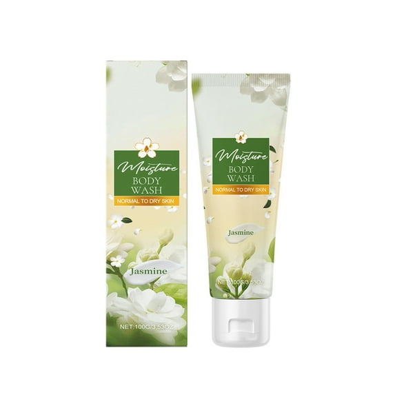 SDJMa Jasmine Moisturizing and Rejuvenating Shower Gel, Floral Scent Body Wash for Soft and Smooth Skin, Gentle Cleansing for All Skin Types, 100g