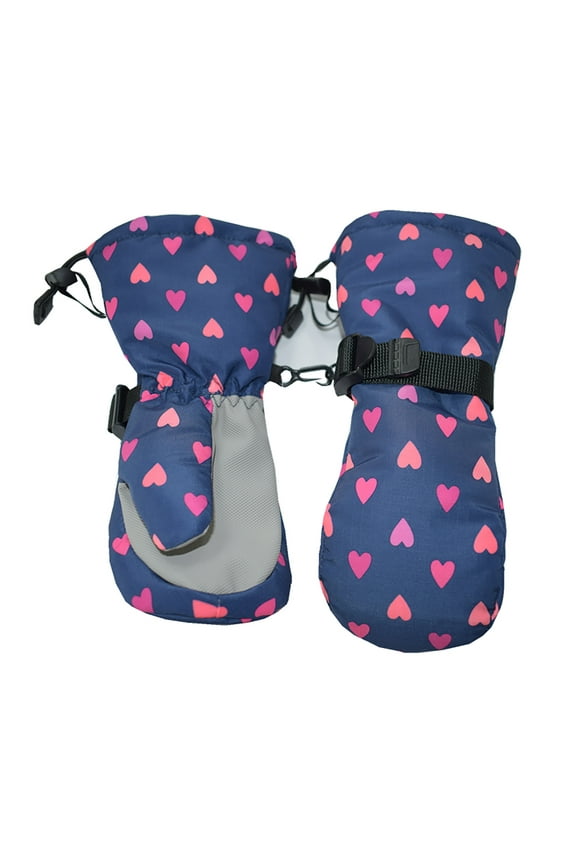 Kids Mittens Toddler Winter Waterproof Mittens for Kids Snow Ski Mittens Gloves Unisex Cold Weather Warm Mittens for Children Boys Girls