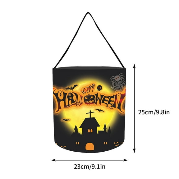 SDJMa LED Light Halloween Candy Bags Light up Halloween Party Bags for Kids Favor Pumpkin Halloween Treat Bags Multipurpose Portable Collapsible Reusable Halloween Bags for Trick or Treating