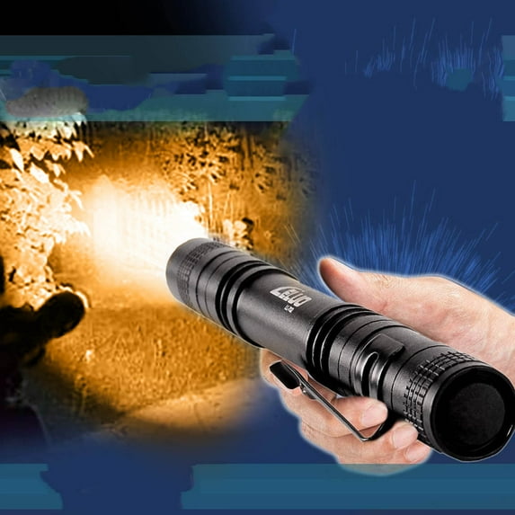 SDJMa LED Tactical Flashlight Rechargeable, Waterproof Flashlight, 150LM, Super Bright LED, Pocket-Size Small LED Flashlight for Hiking, Camping, Emergency