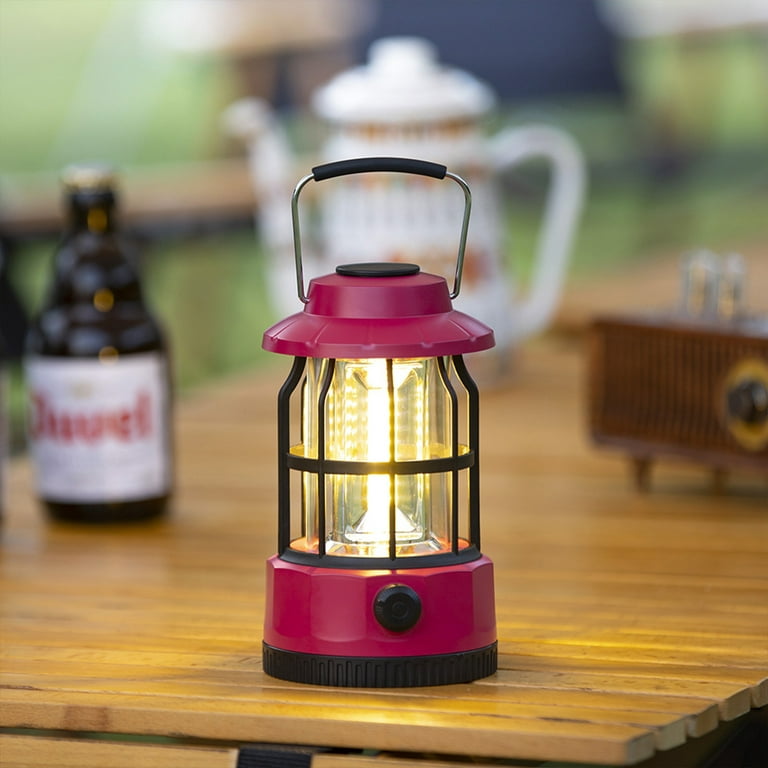SDJMa LED Vintage Horse Lantern, Battery Powered Camping Lantern, Dimmable  Tabletop Lantern Decor, Portable Outdoor Hanging Tent Light for Camping,  Hiking, Emergencies and Power Outages 