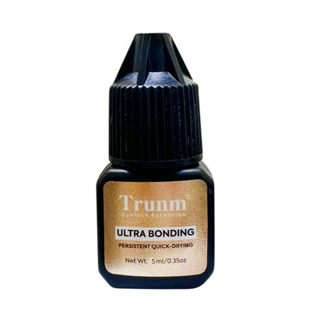 SDJMa Lashes Glue,Brush on, Waterproof Long-Lasting Strip Lash Glue, Natural-Looking Allergy & Latex-Free Individual Bond with Brush Applicato 5ml (A)