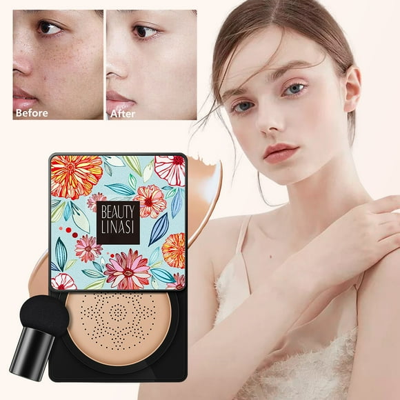 SDJMa Lightweight Cushion BB Cream | SPF50+ & PA+++ Sun Protection | Natural Coverage with Mushroom Sponge