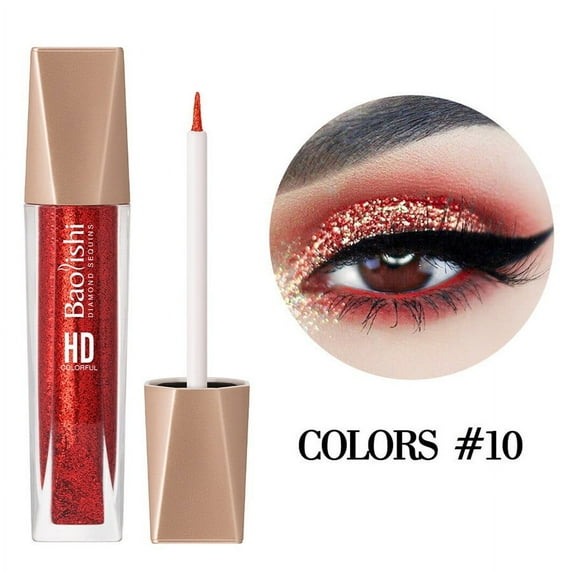 SDJMa Liquid Glitter Eyeshadow- And Durable Eyeliner Pencil Sequin Color Eye Shadow Eyeliner 5ml