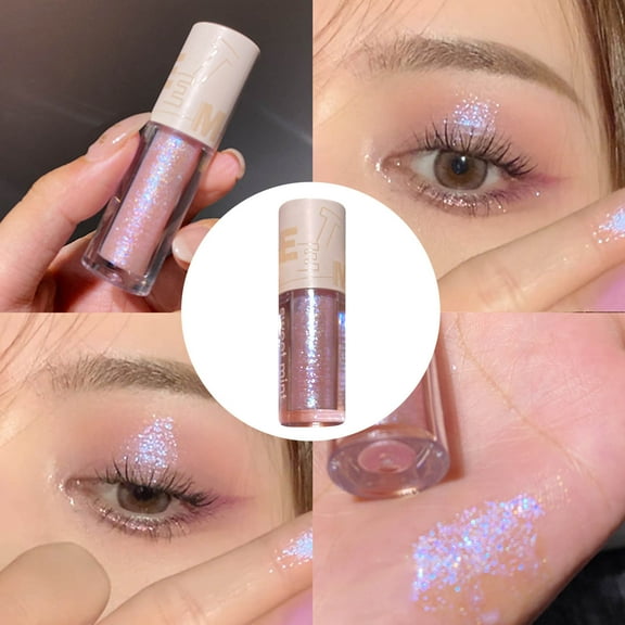 SDJMa Liquid Glitter Eyeshadow-Glitter Eyeshadow Liquid Glitter Eyeshadow,long Lasting High Pigmented Shimmer Sparkling Glitter Eye Shadow Shiny Eye Glitter Makeup 5ml