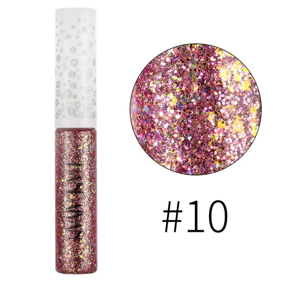 SDJMa Liquid Glitter Eyeshadow-Liquid Eyeliner Eyeshadow Dreamy Shiny Eyeliner Jelly Colorful Sequined Eyeliner Eyeshadow 5ml