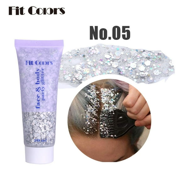 SDJMa Liquid Glitter Eyeshadow-Sequin Gel Face Body Lip Sequins Eye Shadow Bright Polarized Dance Makeup