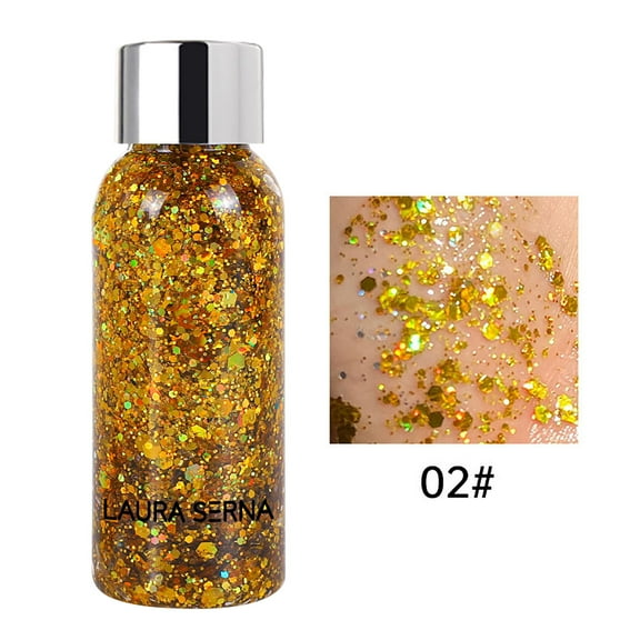 SDJMa Liquid Glitter Eyeshadow-Sequin Paste Sequin Gel Children's Show Cosmetics Face Body Decoration Supplies 35ml