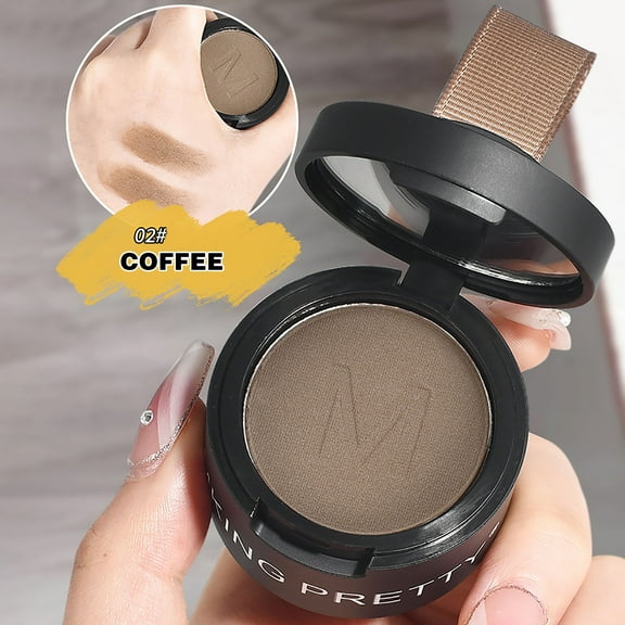 SDJMa Magic Root Cover Up, Hairline Shadow Powder for Women & Men, Touch Up Powder with Mirror, Water Sweat Resistant (Coffee, 1PC)