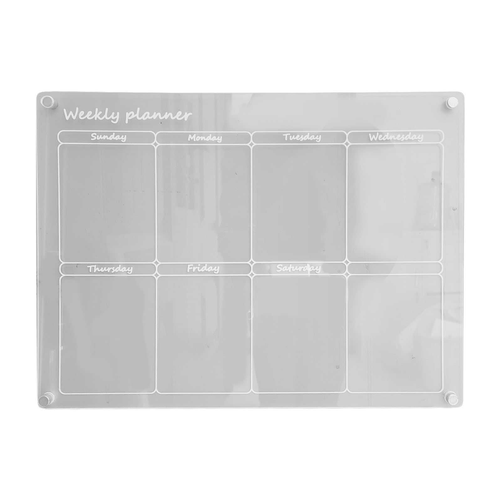 SDJMa Dry and Wet Erase Board for Refrigerator,16''x12" Weekly