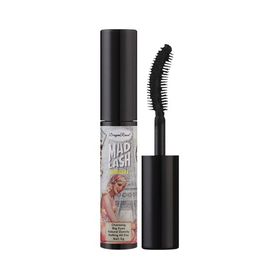 SDJMa Mascara ,Slim Naturally Curled Thick Non-smudged Lengthening There Waterproof Lengthening Mascara in Black Defining, Curling, Buildable Formula Eye Makeup 1pcs (B)
