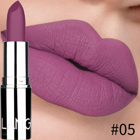 SDJMa Matte Lipstick,Semi Matte Hyaluronic Acid Infused, Long Lasting Full Coverage for a Nourishing Pout, Cruelty-Free & Vegan(E)