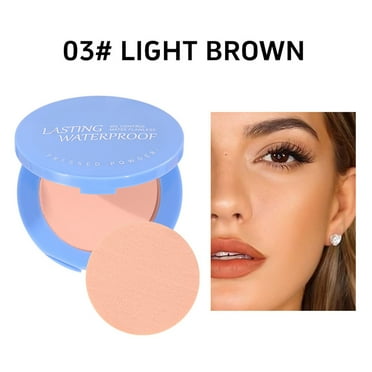 SDJMa Matte Oil-Control Pressed Powder – Long-Lasting Setting Powder for Shine-Free Makeup, 10g (C)