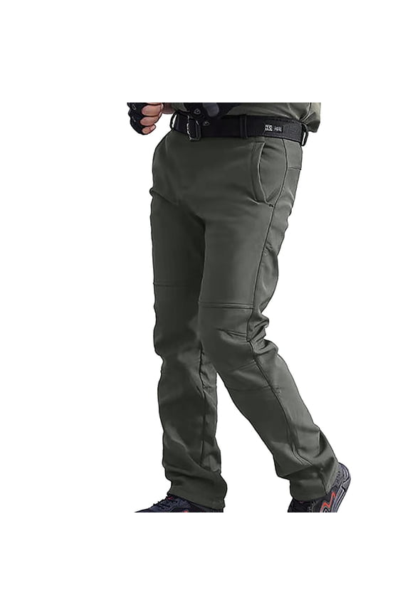 Men's Hiking Pants Fleece Lined Waterproof Cold Weather Insulated Ski Snow Pant Warm Winter Soft Shell