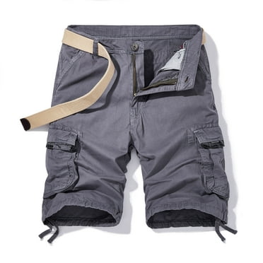 SDJMa Men's Tactical ShortsCargo pants for men Solid Zipper Button ...