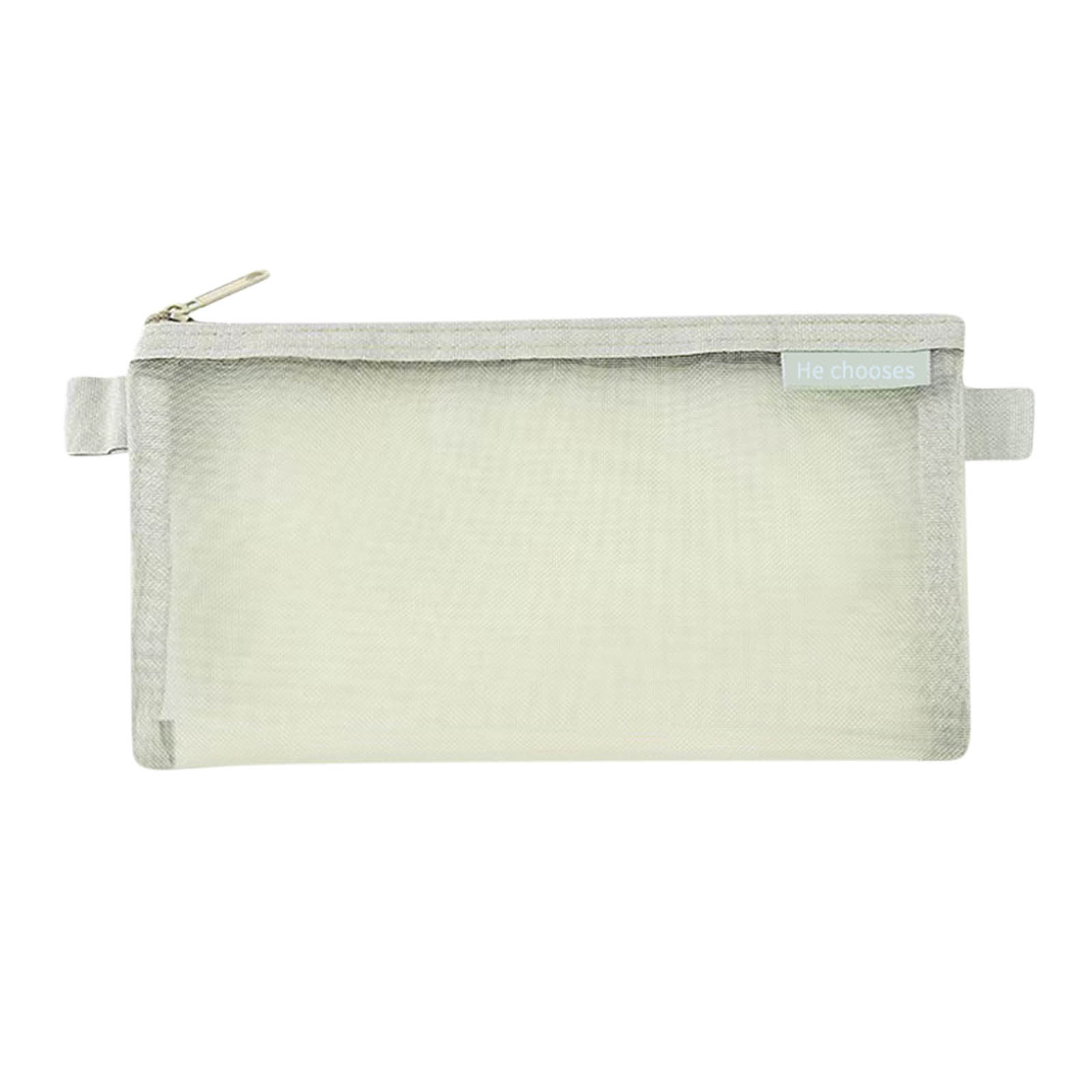BAZIC 3 Ring Pencil Pouch, Mesh Window, Pastel Color, 6-Pack 