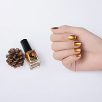 SDJMa Metallic Nail Polish Metallic Mirror Gel Nail Polish - Long-Lasting Non-peelable Nail Art Polish, Non-Irritating Gold Nail Varnish, Quick-Drying Metal Color Nail Polish