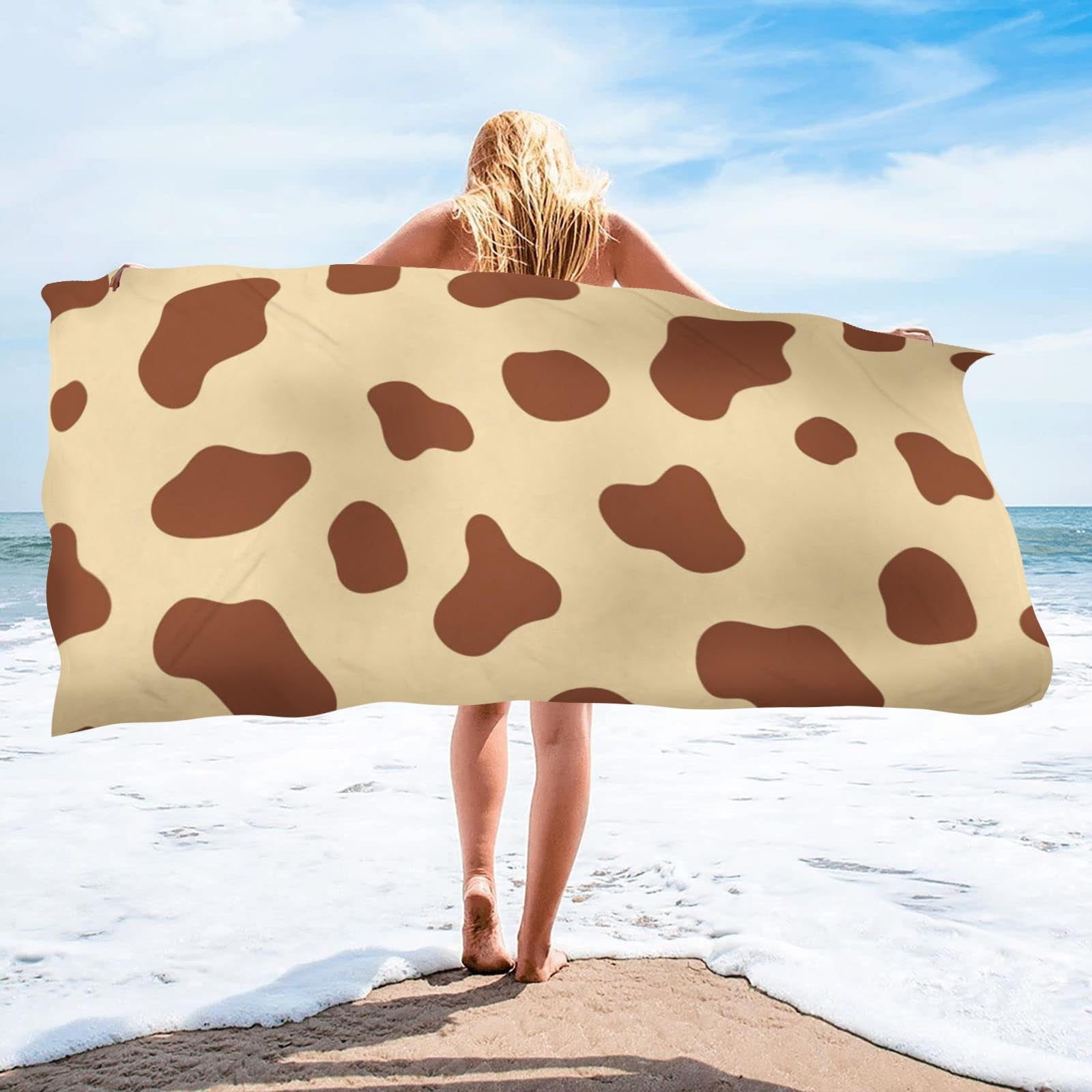 SDJMa Microfiber Beach Towels, Oversized, Quick Dry Sand Proof