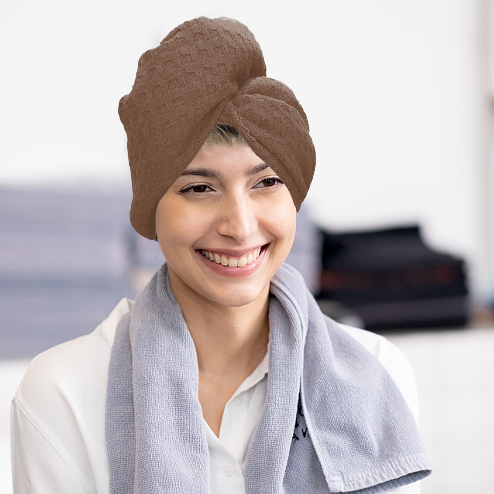 SDJMa Microfiber Hair Towel Wrap for Women, Super Absorbent & Quick Dry