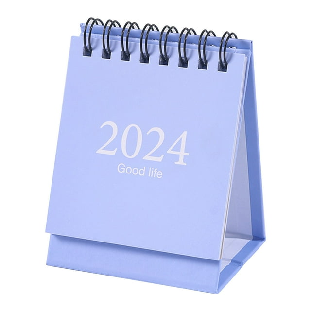 CUTE OFFICE 2024 SDJMa Mini Desk Calendar, 4.2"x3" Standing Flip Yearly